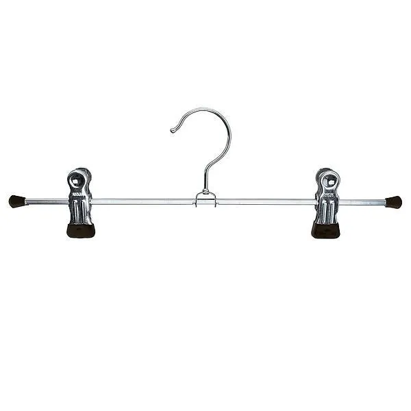 MAWA 12" Adjustable Clip Pant Hanger Black Pkg/60