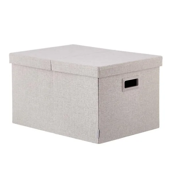 Poppin Large Storage Box Grey