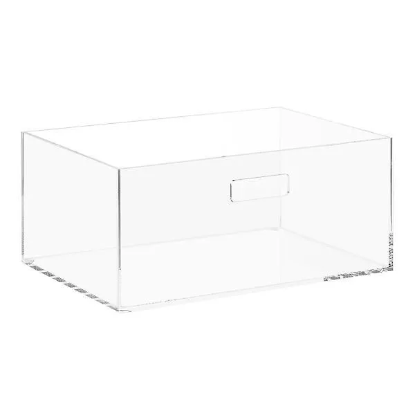 The Container Store Large Luxe Acrylic Bin Clear