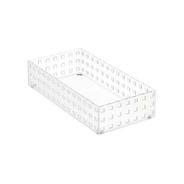 like-it Bricks 11" Medium Short Bin Translucent