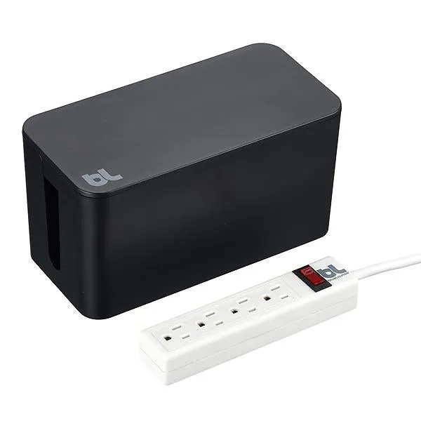 Mini CableBox with Surge Protector Black