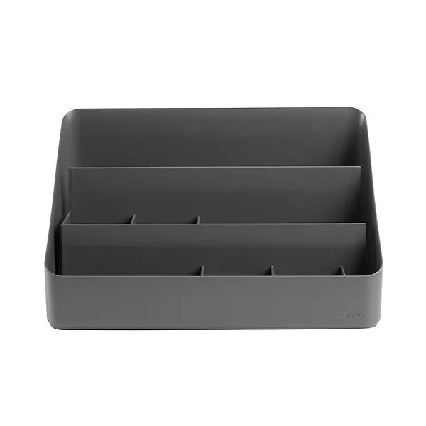 Poppin All-in-One Desktop Organizer Dark Grey