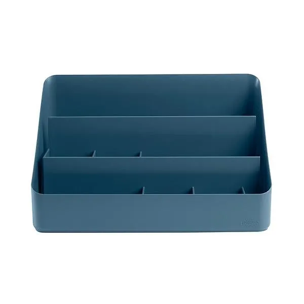 Poppin All-in-One Desktop Organizer Slate Blue