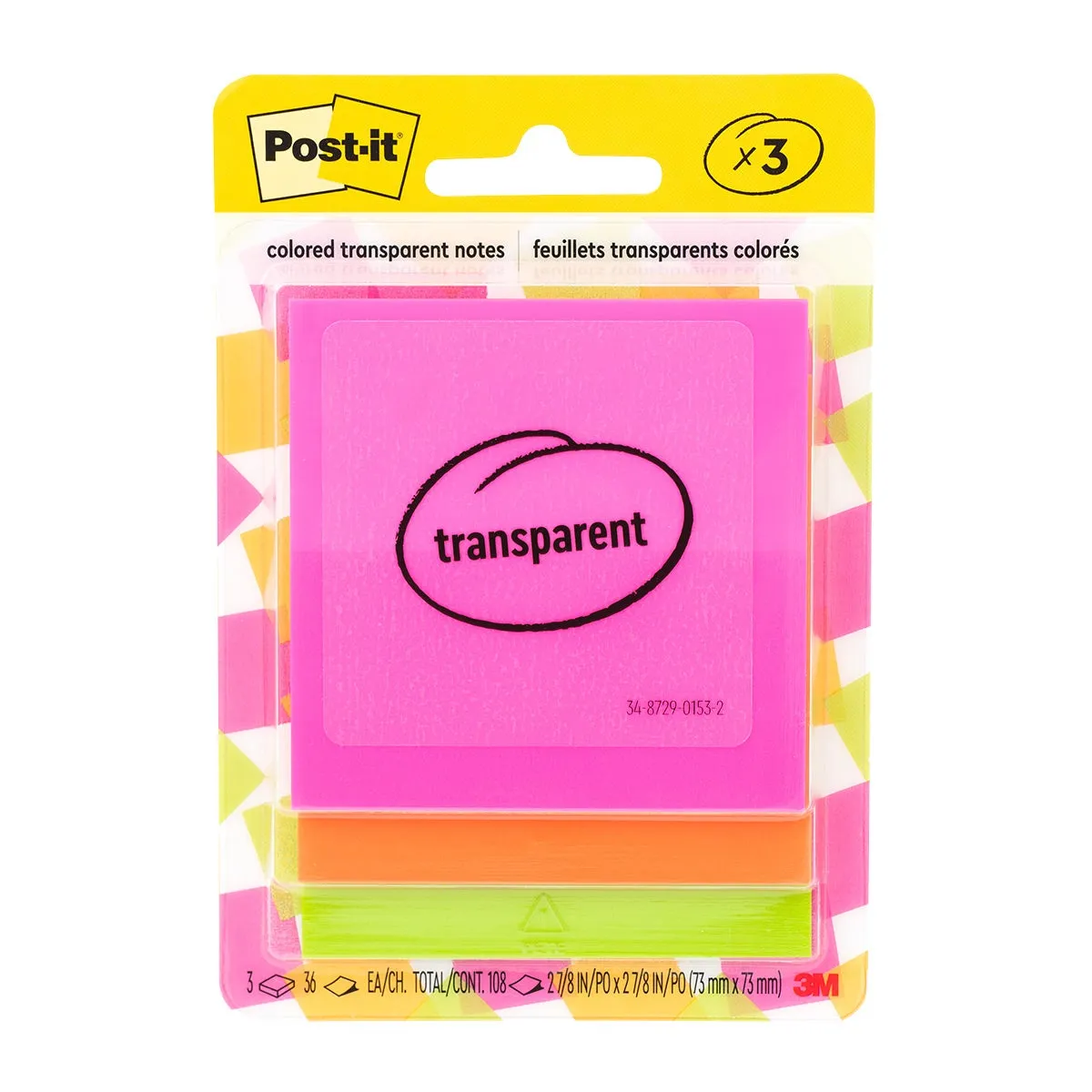 Post-it Transparent Sticky Notes