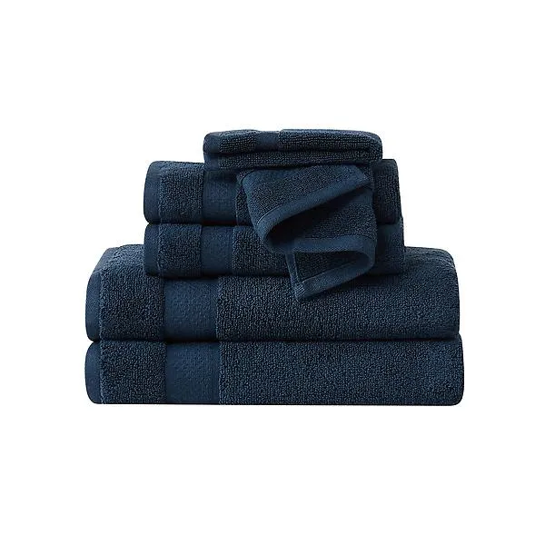 Truly Soft Quick Dry Towel Navy Set of 6