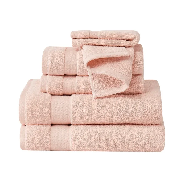 Truly Soft Quick Dry Towel Pink Set of 6