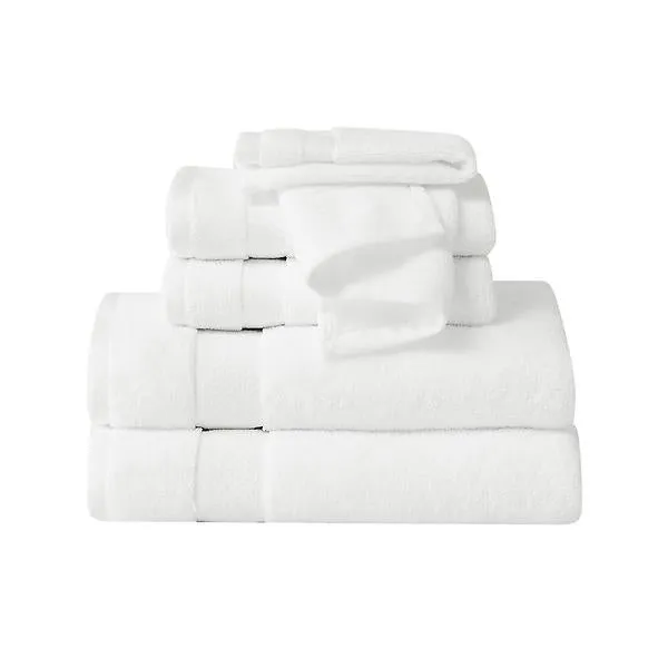 Truly Soft Quick Dry Towel White Set of 6