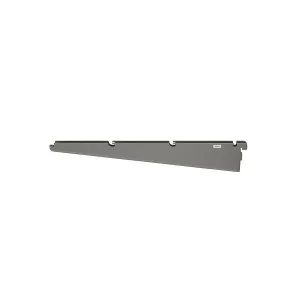 16" Elfa Ventilated/Decor Shelf Bracket Graphite