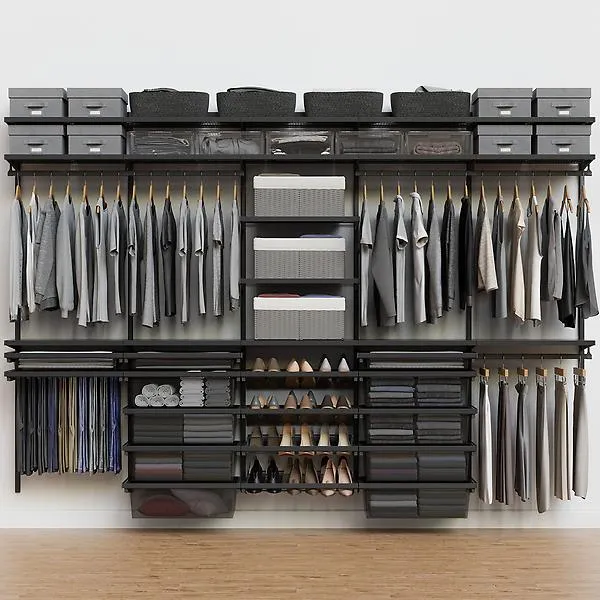 Décor+ by Elfa 10' Closet Matte Grey & Grey