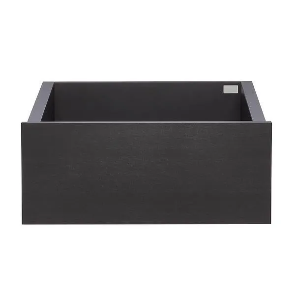 Décor+ by Elfa Deep Solid Drawer Box Grey & Grey