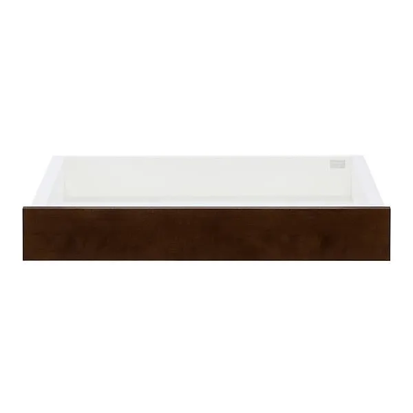 Décor+ by Elfa Shallow Solid Drawer Box Matte White & St Birch