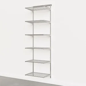 Elfa Classic 2' Basic Shelving Platinum