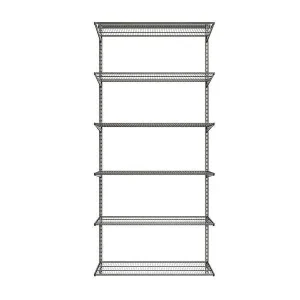 Elfa Classic 3' Basic Shelving Graphite