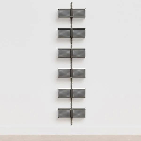 Elfa Classic Large Mesh Wall-Mounted Rack Graphite