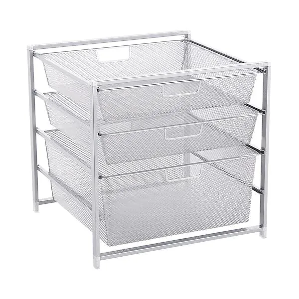 Elfa Medium Cabinet Drawer Solution Platinum