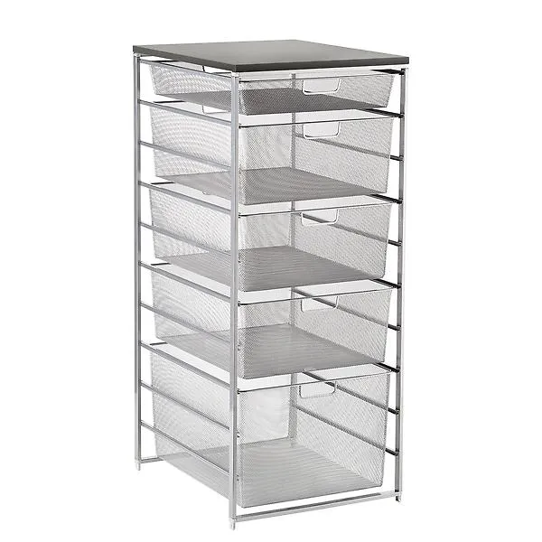 Medium Mesh Dresser Platinum & Grey