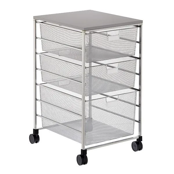Medium Mesh Laundry Sorter Platinum & Grey