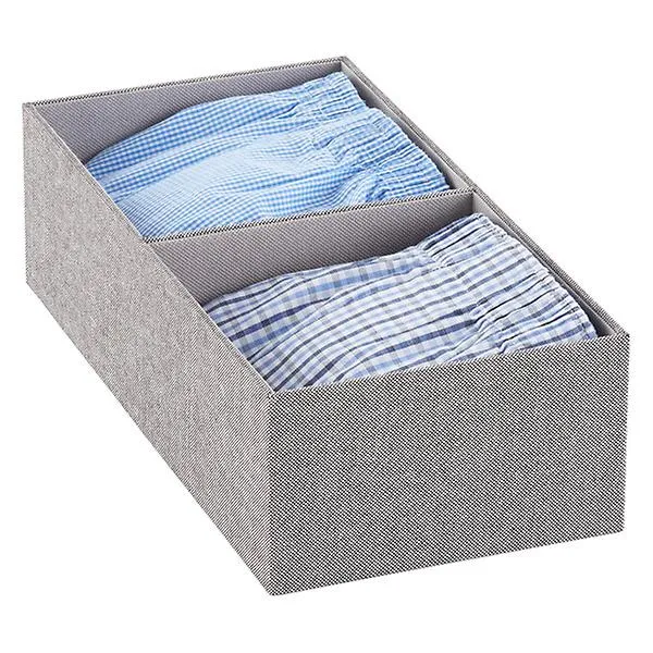 Cambridge 2-Section Drawer Organizer Grey