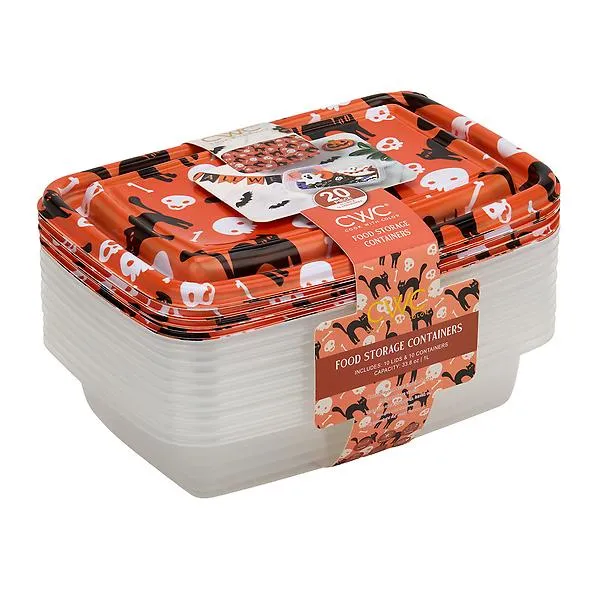 22IN Rectangle Food Container - Cat Multi
