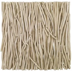 Bleached Teak Wall Plaque