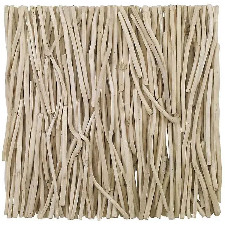 Bleached Teak Wall Plaque