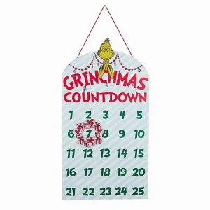 Grinchmas Countdown Wall Plaque