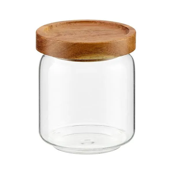 13 oz. Glass Canister with Acacia Lid