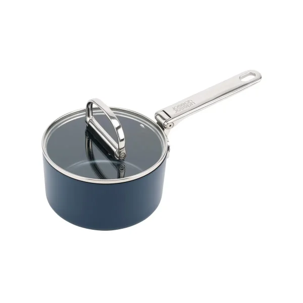 Joseph Joseph 1.4 qt. Space Folding Handle Saucepan Blue