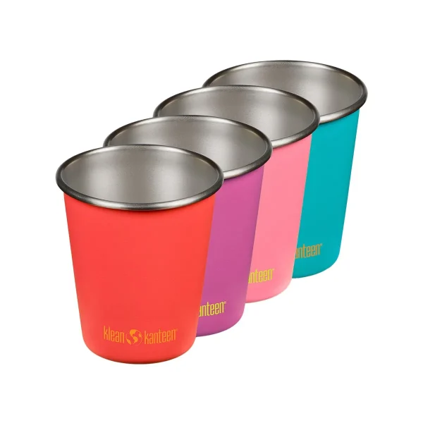 Klean Kanteen 10oz Kids Cup Gum drop Multi Pkg/4