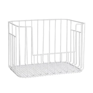 Large Vertica Wire Stacking Bin White