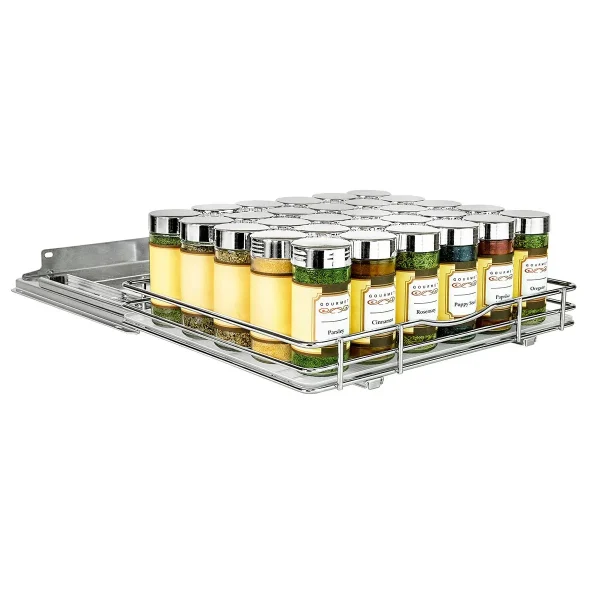 LYNK 12-1/4in Sliding Shelf Racks Chrome
