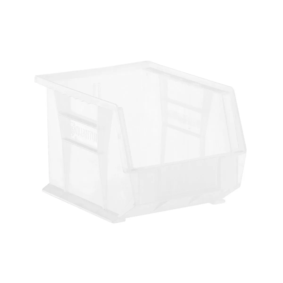 Medium Stackable Plastic Utility Bin Clear