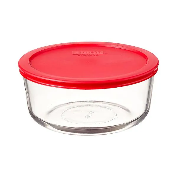 Pyrex 7 c. Round Glass Food Storage