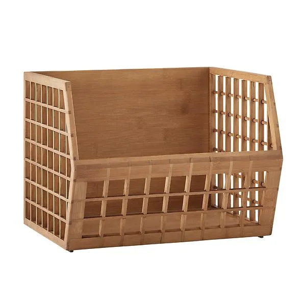 The Container Store Shoji Stacking Bin Kocha Brown