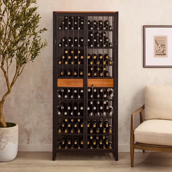 Wine Enthusiast 200-Bottle Locking Wine Rack