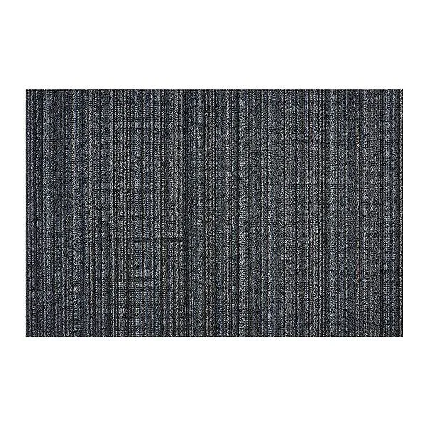 Chilewich Block Stripe Shag Big Mat Blue