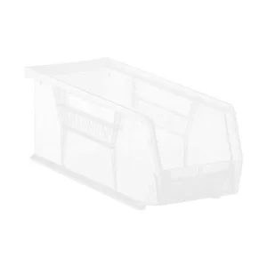 Extra Narrow Stackable Plastic Utility Bin Clear