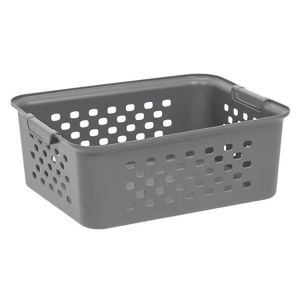Iris Medium Organizer Storage Basket Dark Gray