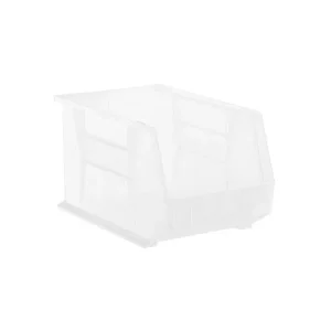 Large Stackable Plastic Utility Bin Clear