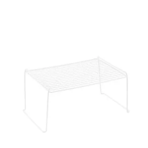 Large Stacking Grid Shelf White
