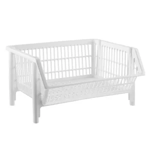Our Large Stackable Basket White