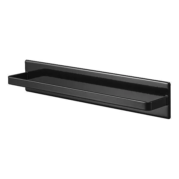Yamazaki Home Wide Magnetic Kitchen Towel Hanger Black